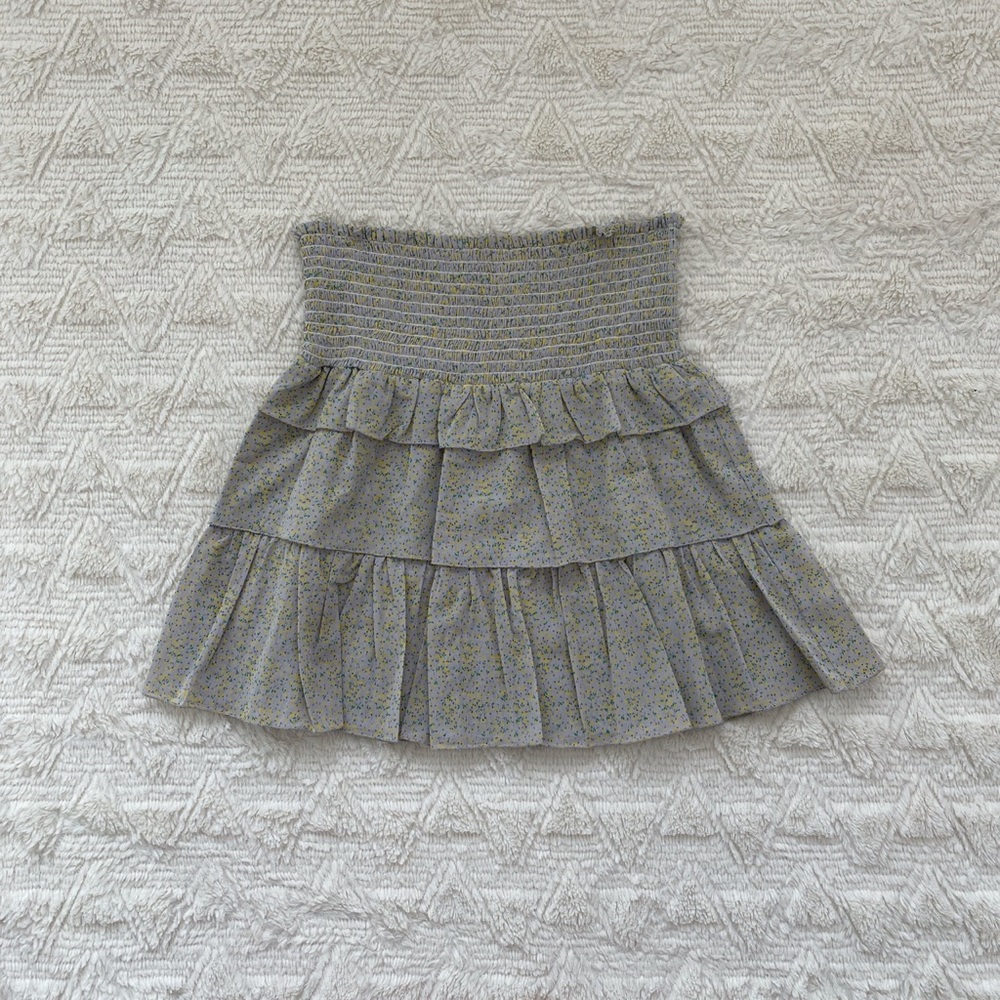 Worn twice Koch floral print mini skirt